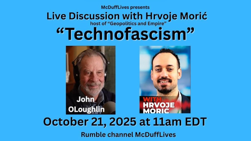 McDuff and Morić: “Technofascism”